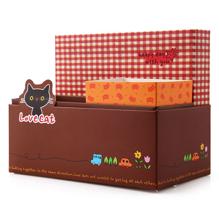 1944A At Home 2011 Cartoon Sundries Desktop Cat Storage Box