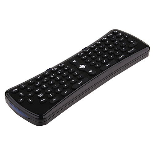 A3 Fly Mouse 2.4G Air Mouse Wireless Keyboard 78 Keys for PC TV Dongle HTPC Black