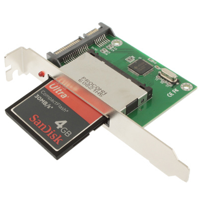 Bracket SATA to CF Card Adapter - Click Image to Close