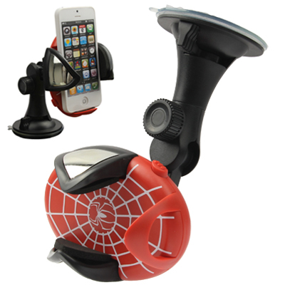 Car Universal 360 Degree Rotating Support Holder for iPhone 5 / iPhone 4 & 4S (Red) - Click Image to Close