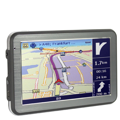 5.0 inch TFT Touch-screen Car GPS Navigator, Built in 4GB and Map - Click Image to Close