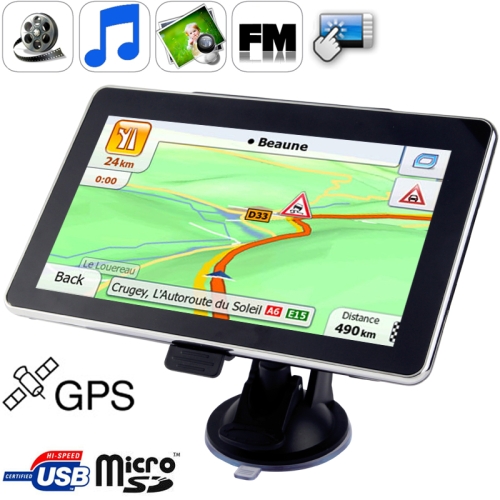 7.0 inch TFT Touch-screen Car GPS Navigator with Free 4GB TF Card 800*400 - Click Image to Close