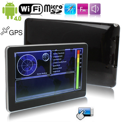 MID 7026 Black, 7.0 inch Touch Screen Android 4.0 GPS Navigation with 4GB Memory and Map