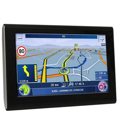 7 inch TFT Touch-screen Car GPS Navigator Free 4GB TF Card and Map Bluetooth