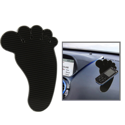 Feet Shaped Car Anti-Slip Mat Super Sticky Pad for Phone / GPS/ MP4/ MP3 (Black)