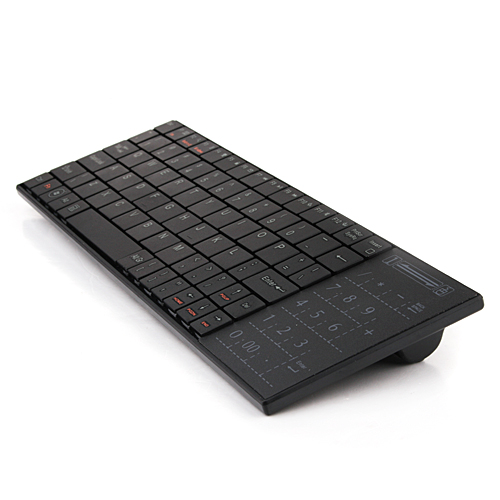 iPazzPort KP-810-25BTT Bluetooth Mini Wireless Keyboard + Touchpad Black