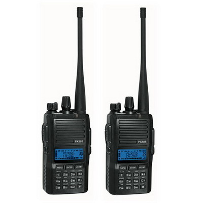 Walkie Talkie, Support 128 memory channel, Double channels watch, Receive FM radio, Scrambler, Frequency range: 136-174MHz(2 pcs - Click Image to Close