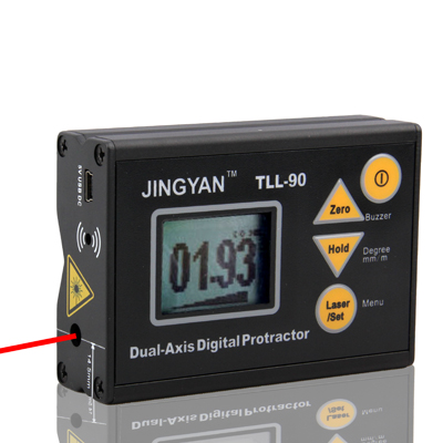 TLL-90 Smart Level Digital Dual Axis Protractor Inclinometer Laser Angle